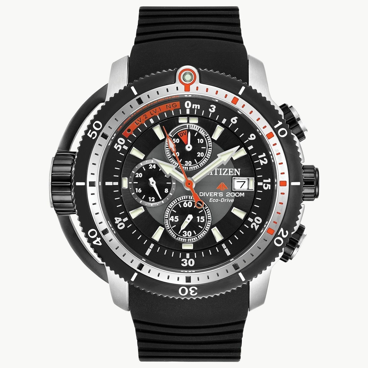 CITIZEN BJ2128-05E Promaster Depth Meter Chronograph Date Men's