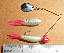 3ct BEETLE SPINNERS 1/4oz FIRETIP SHAD Spins Crappie Fishing Lures Perch Baits N