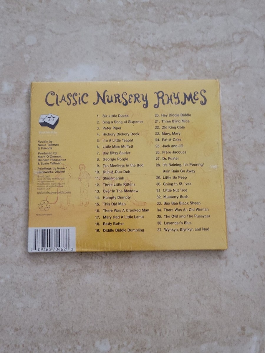 Classic Nursery Rhymes by Susie Tallman (CD, 2002) 709363704623| eBay
