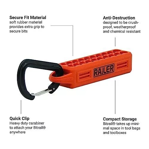 Ball End Hex Bit Set 2 Inch Impact Driver 20pc Hex Bit Set With A Bit Holder & C - Picture 4 of 6