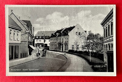 AK BURSCHEID 1937 Städt. Sparkasse Strassenpartie   ( 157101