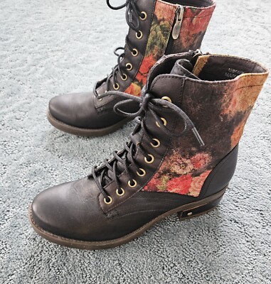 L'artiste By Spring Step Marty Lace-up Bootie Women's Black Size EU 39 US 8.5