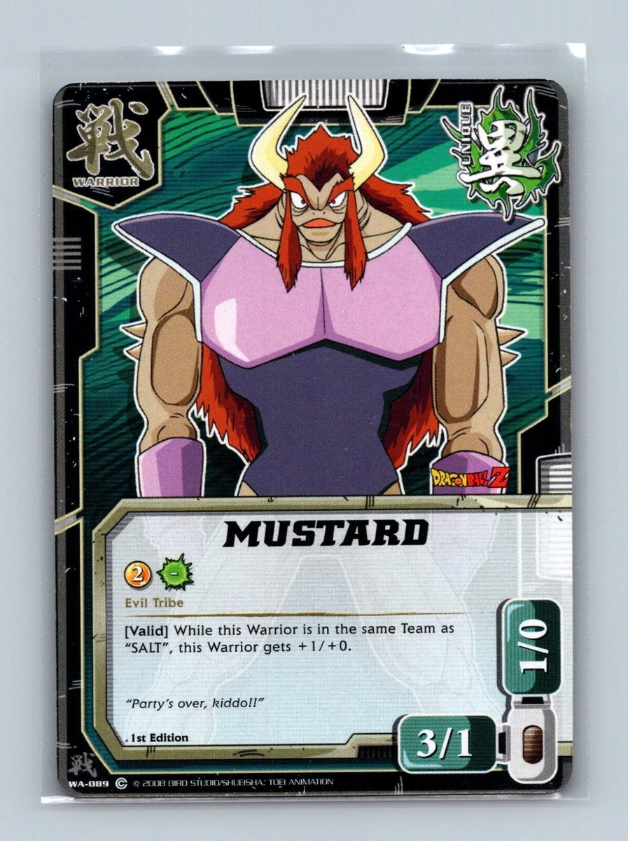 Dragon Ball CCG - Mustard WA-089 - Bandai The Awakening 2008 DBZ