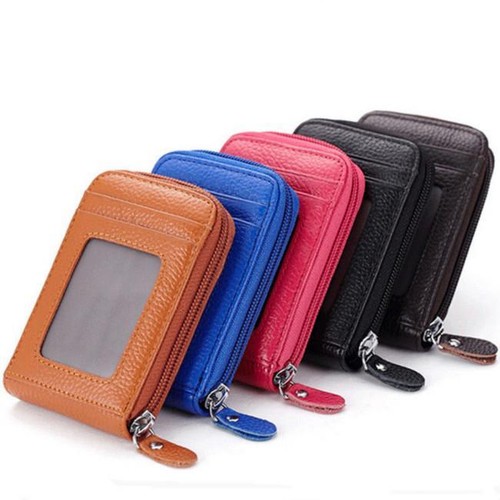 Unisex Fashion Faux Leather Mini Wallet ID Credit Card Case Organizer Purse 9L - Picture 3 of 14