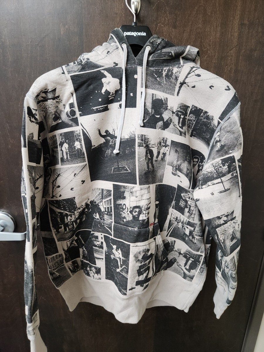 USED SUPREME ARI MARCOPOULOS HOODIE LARGE SIZE GRAY COLOR GREAT