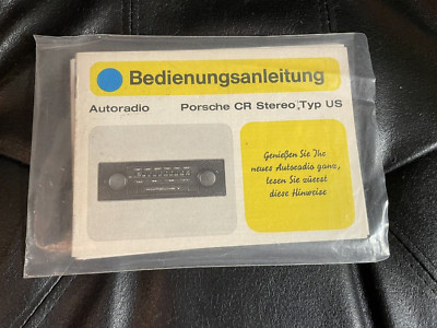 AutoRadio Manual   Porsche CR Stereo Typ US - Porsche 930 911 G