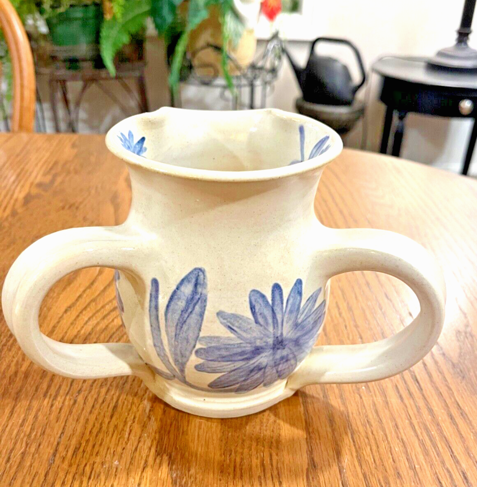 Signed 2002 Sonny Fletcher Pottery Bowl Pitcher Vase Double Handles Excellent eBay