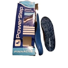 Powerstep Pinnacle Full Length Insoles, A, Neutral Arch, M 4-4.5 W 6-6.5 New