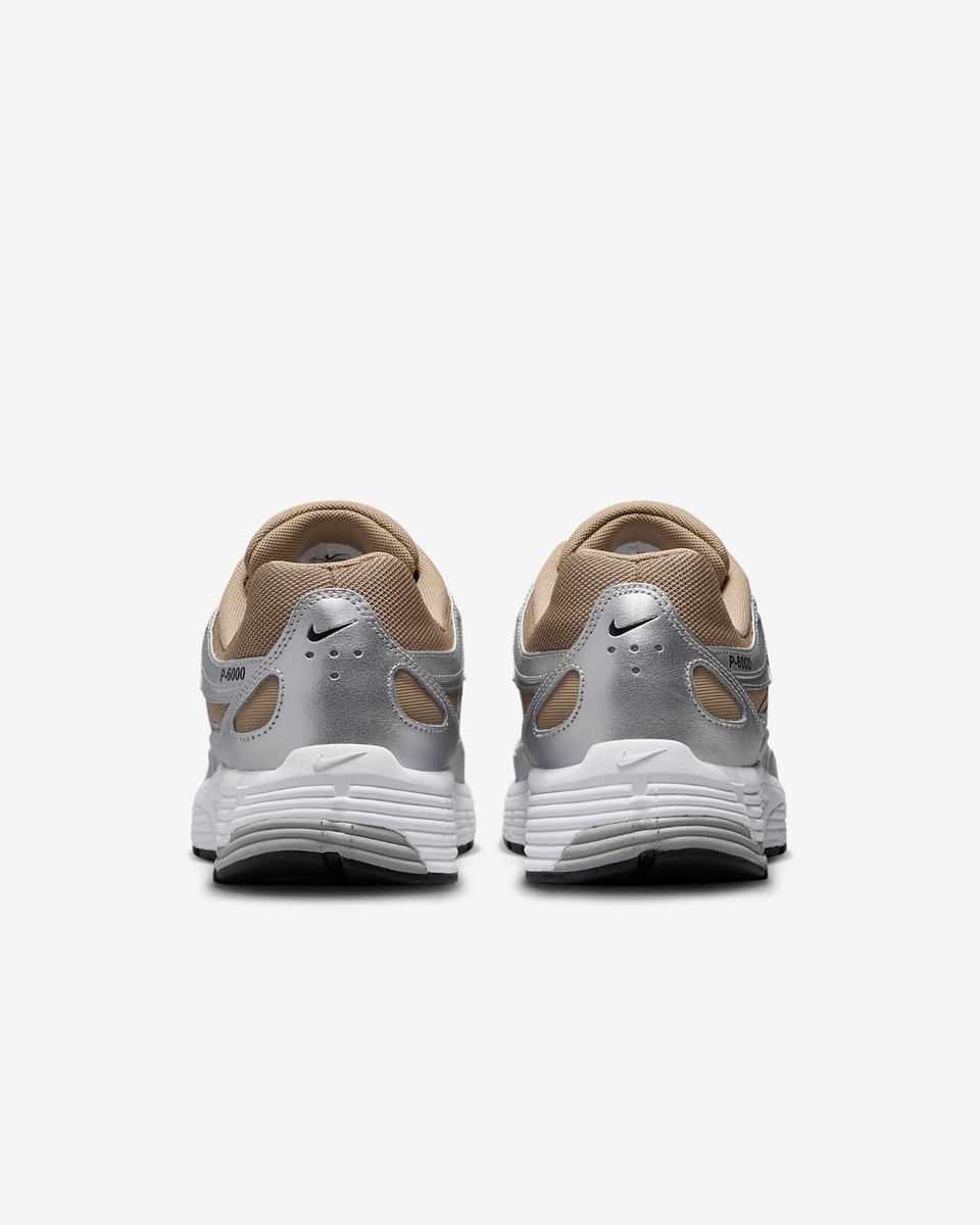 Nike P-6000 Khaki Metallic Pure Platinum Metallic Silver