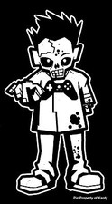 Zombie Kid Boy Teen Son Family Car Decal Sticker The Walking Dead