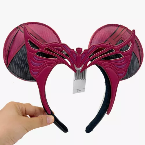 Disney Parks Marvel Scarlet Witch Minnie Ears Stirnband Wanda Maximoff 2023 NEU - Bild 6 von 6