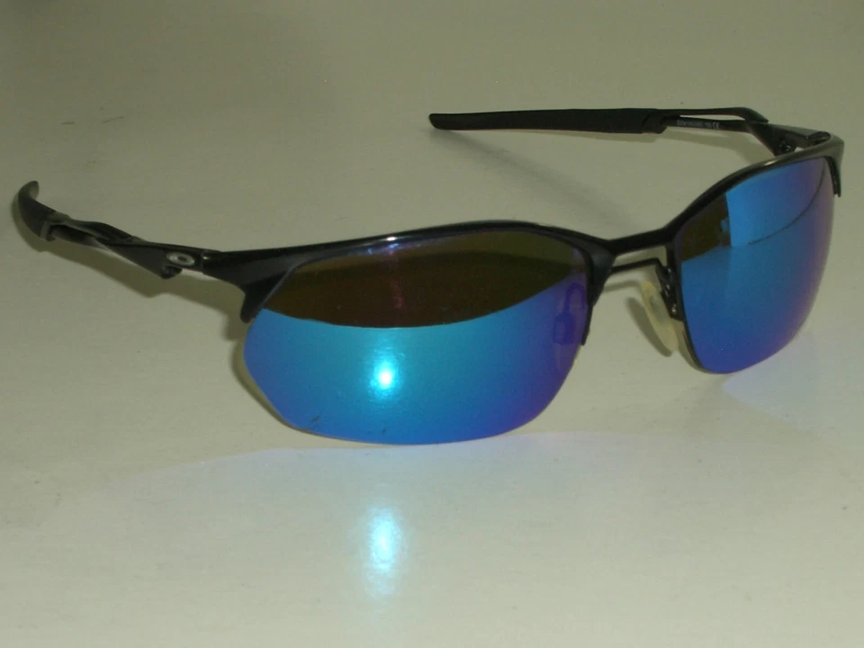 OAKLEY OO4145-0460 136 WIRE TAP 2.0 AZUL ESPEJO GRIS PANTALLA LENTES GAFAS DE SOL DEPORTIVAS Foto 2 de 4