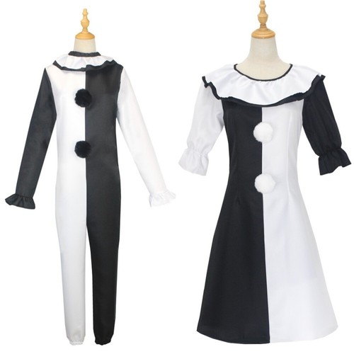 Halloween Cosplay Costume Horror Carnival Party Skin-Tight Killer Clown Jumpsuit