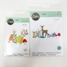 Sizzix Thinlits Christmas Winter Cutting Dies Woodland Critters Bundle NEW