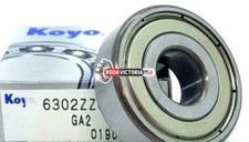 KOYO Japan 6302 ZZ C3 Deep Groove Ball Bearing, Metal Shielded 15x42x13 mm