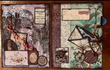 3 Columns and Glamour Girl printable DIGITAL download Junk Journal Ephemera Kit