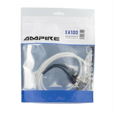 Ampire XA100 2-Channel Audio Cable RCA Lead 100cm, 2 Channel RCA 1 Meter X-Link 