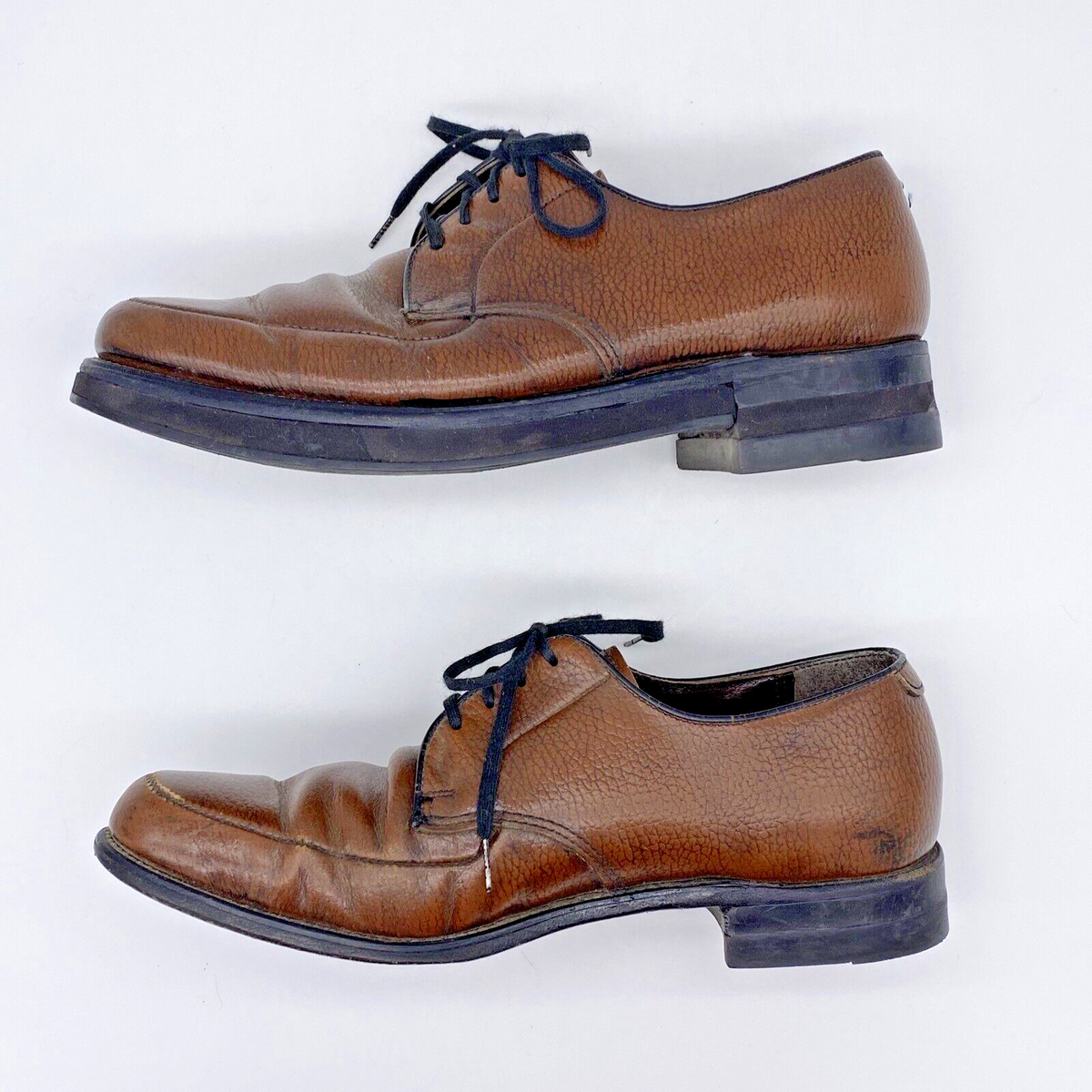 Stacy Adams 8.5 3E Brown Leather Dress Shoes left sole built  display picture 1
