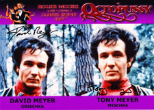 DAVID and TONY MEYER - James Bond Octopussy GENUINE SIGNED AUTOGRAPHS