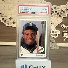 1989 Upper Deck - Star Rookie Ken Griffey Jr #1 (RC) PSA 4 Very Rare
