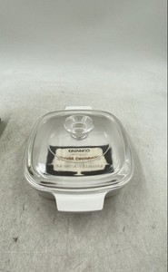 Vintage Corning Ware White Clear Spice Of Life 1Qt Covered Saucepan