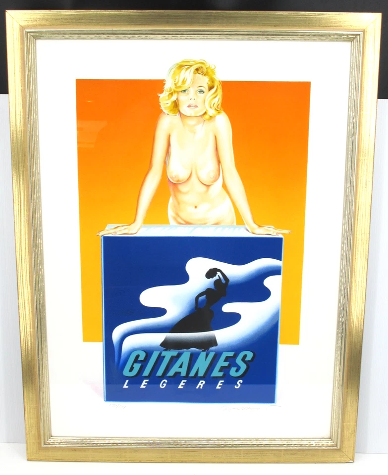 Mel Ramos (1935-2018) - Lithographie "Gitanes" Nummeriert 150/199 Signiert 1999 - Bild 2 von 4