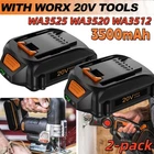 2pack Battery For WORX  MAX Extend Lithium  20 Volt WA3520 WA3525 WA3575 WG155