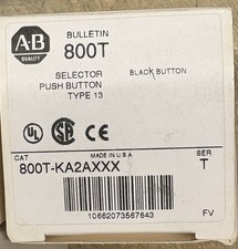 ALLEN BRADLEY  800T-KA2AXXX EXTENDED BLACK PB/SS SWITCH-NIB