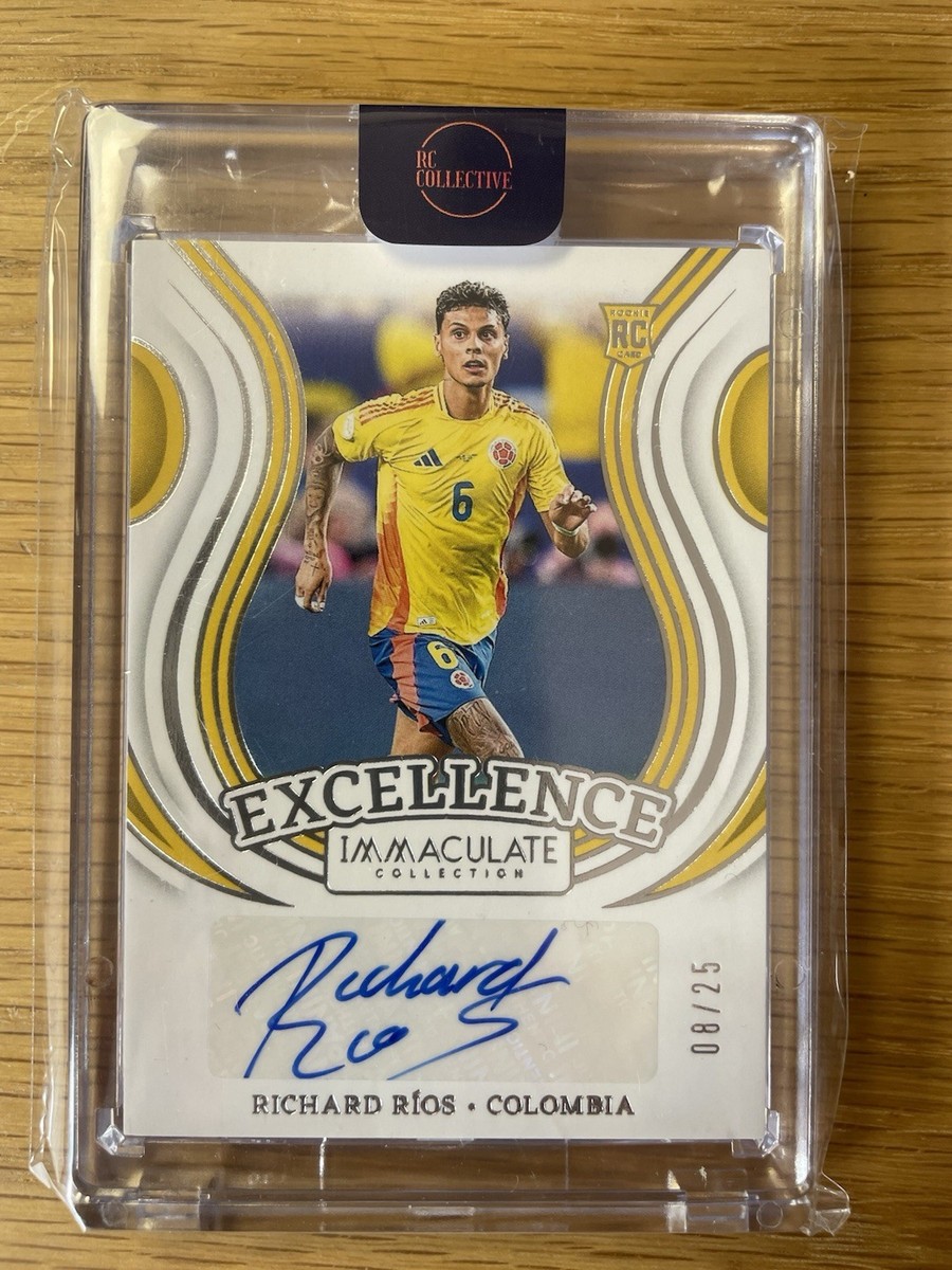 カシージャス 25シリ 選手着用ユニフォーム Panini Immaculate 2024-25 Panini Immaculate Richard Rios Excellence Sapphire Auto 08