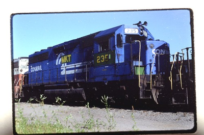#ad CR 235 MKT CONRAIL jun 88 original 35mm kodak train photo slide $5.00