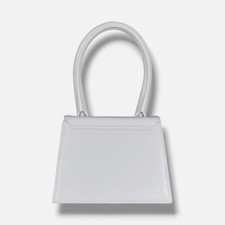 Jacquemus Womens White Leather Logo Le Chiqui...
