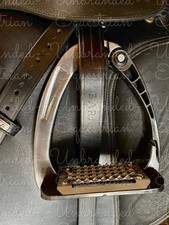 Gunmetal Grey Safety Stirrups - Aluminium - Quick Release.