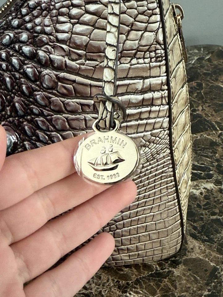 Bolso de hombro de cuero Brahmin Tabitha Ombre Melbourne Foto 2 de 4