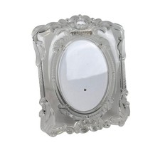 Mikasa Princess Crystal Picture Frame Oval 11 1/4 Inch Decorative Ornate