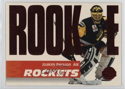 1994-95 Leaf Elit Set Sweden Rookie Rockets Joakim Persson #7 05v0