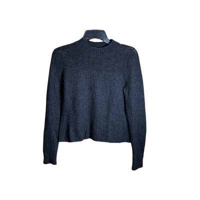 Club Monaco Black Womens Cozy Knit Sweater  M