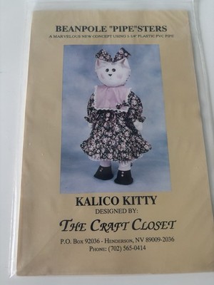 The Craft Closet, Kalico Kitty Schnittmuster, Katze Vintage Schnittmuster