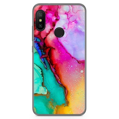 Gel TPU Hülle Für Xiaomi Redmi 6 Pro / Mi A2 Lite Design Marmor 15 Muster