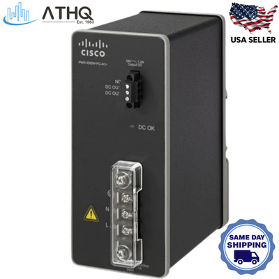 Cisco PWR-IE65W-PC-AC 65W AC-DC PoE+ Power Module IE3000 IE2000 DIN Rail Refresh