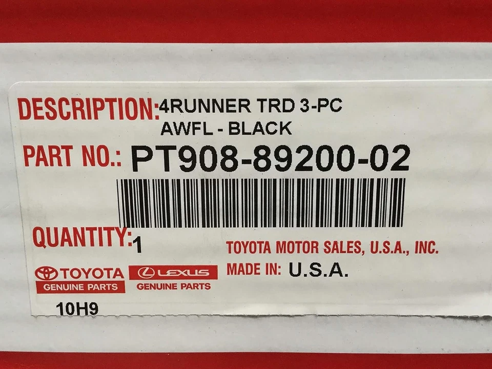 Forros/tapetes negros genuinos para todo tipo de clima Toyota 4Runner TRD Pro Foto 4 de 4