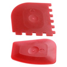 2pcs Plastic Grill & Pan Scrapers Cleaner Black Tool Durable Set For Cast Iron