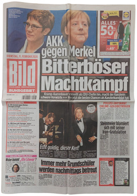 BILD Zeitung 11.02.2020 + Echtheitszertifikat für Geburtstage Hochzeit Jubiläen