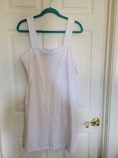New Ladies White Shift Dress, sz Medium Tall, by Old Navy