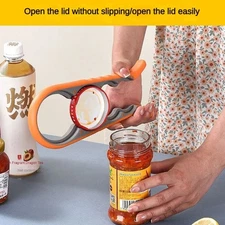 Jar Opener Rubber 4 In 1 Quick Lid Bottle Cap Grip Twister Remover Kitchen Tool