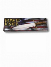 Szco 15" Original Bowie Knife 202858-CS Carbon Steel Blade Leather Sheath NEW