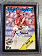 2023 Topps Series 2 Baseball Jose Berrios 1988 Auto Black /99 88BA-JBE