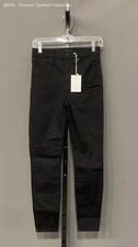 J Crew Womens Black Solid High Rise Skinny Jeans Pants Size 26