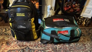 Stanley Fatmax Wheeled Backpack/ Rucksack & Makita LTX Shoulder Tool Bag