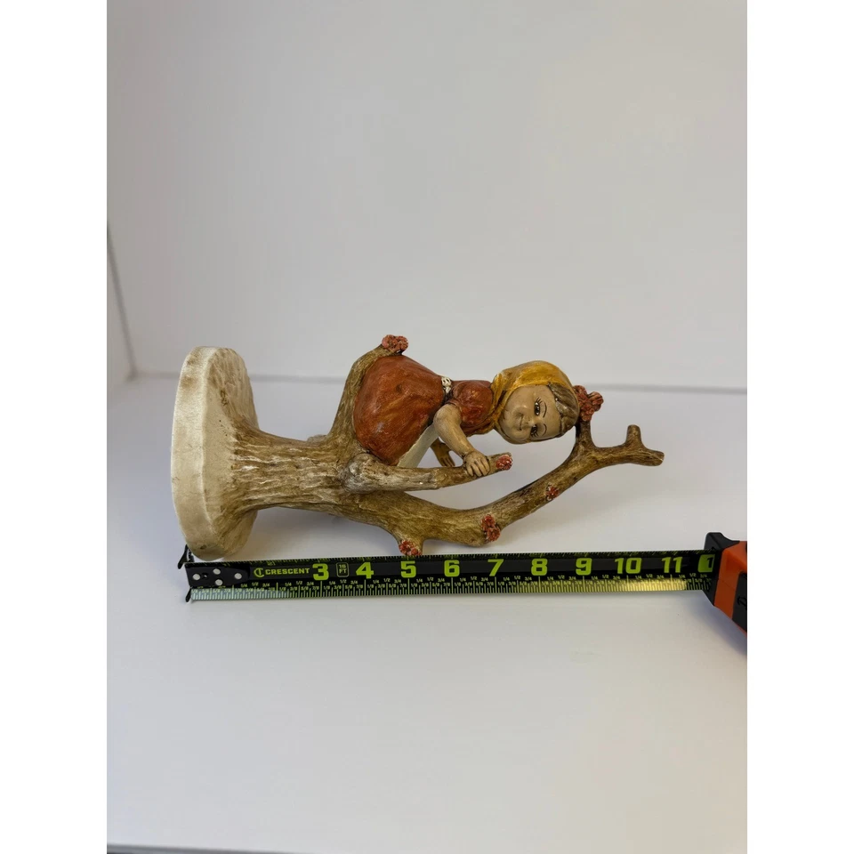 Chica cerámica manzano Goebel Hummel vintage, 11" de alto, años 50. Foto 3 de 4