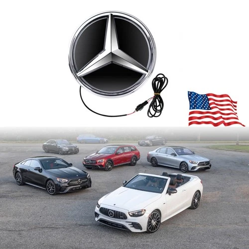 For Mercedes Benz W213 E300 Twist Type Illuminated Led Emblem Star Light 2016-19 - Image 3 of 4